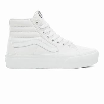 Vans Sk8-Hi Platform 2.0 - Naisten Korkeavartiset tennarit - Valkoinen